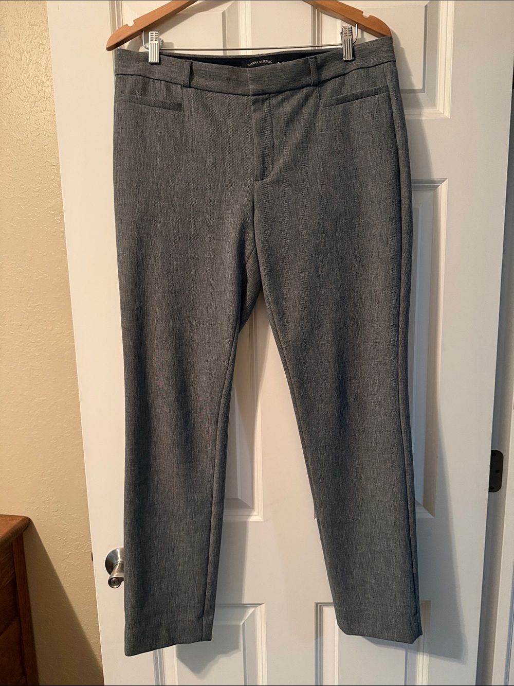 Banana Republic Gray Slim Straight Dress Pants